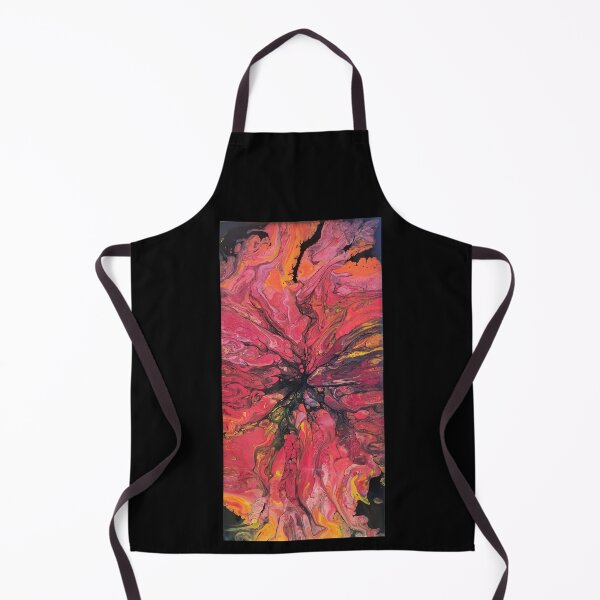 Item preview, : Wildfire Bloom – Fluid Acrylic Pour Painting designed and sold by CaraSquiresArt.