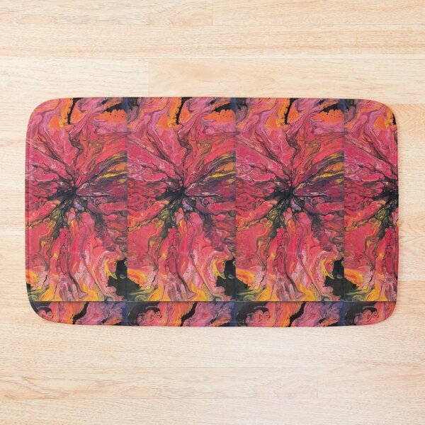 Item preview, : Wildfire Bloom – Fluid Acrylic Pour Painting designed and sold by CaraSquiresArt.