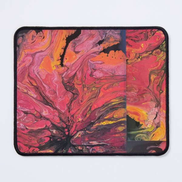 Item preview, : Wildfire Bloom – Fluid Acrylic Pour Painting designed and sold by CaraSquiresArt.