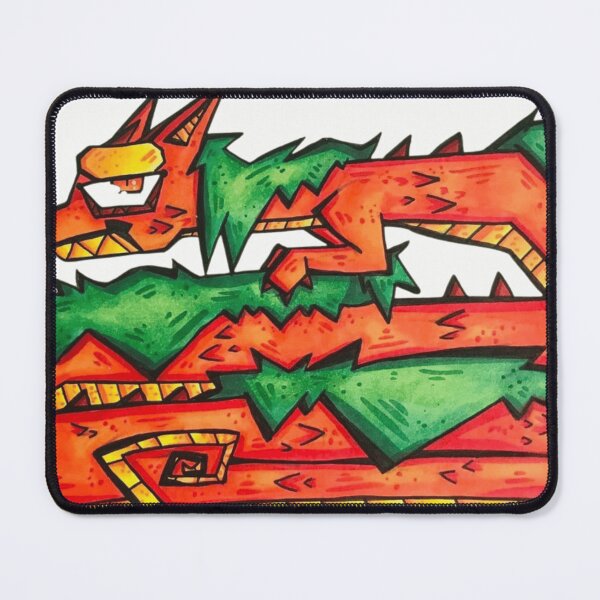 Item preview, Retro Geometric Dragon Fox Tribal Tattoo Streetwear designed and sold by Froggy-Jar.