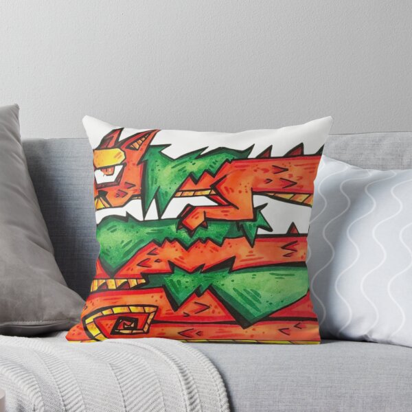 Item preview, Retro Geometric Dragon Fox Tribal Tattoo Streetwear designed and sold by Froggy-Jar.
