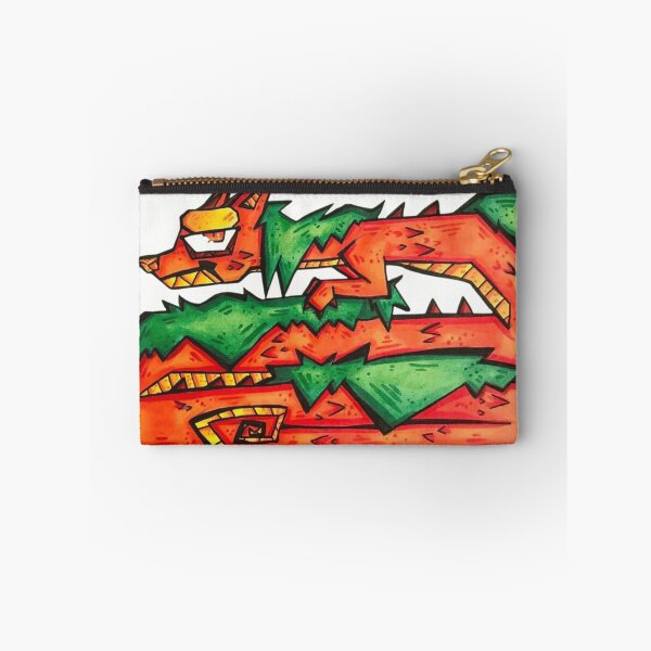 Item preview, Retro Geometric Dragon Fox Tribal Tattoo Streetwear designed and sold by Froggy-Jar.