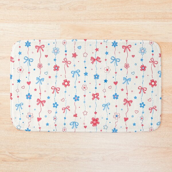 Item preview, Patriotic Bow And Flower Pattern Phone Case For Mom | Americana Ribbon Journal For Teachers | Red White And Blue Floral Blanket For Grandma | Fourth Of July Bow Tote Bag For Students designed and sold by VivaFy.