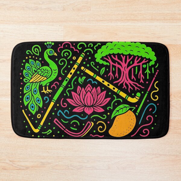 Item preview, neon indic heritage collage & patterns designed and sold by REDCLASH2002.