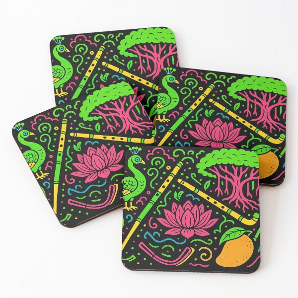 Item preview, neon indic heritage collage & patterns designed and sold by REDCLASH2002.