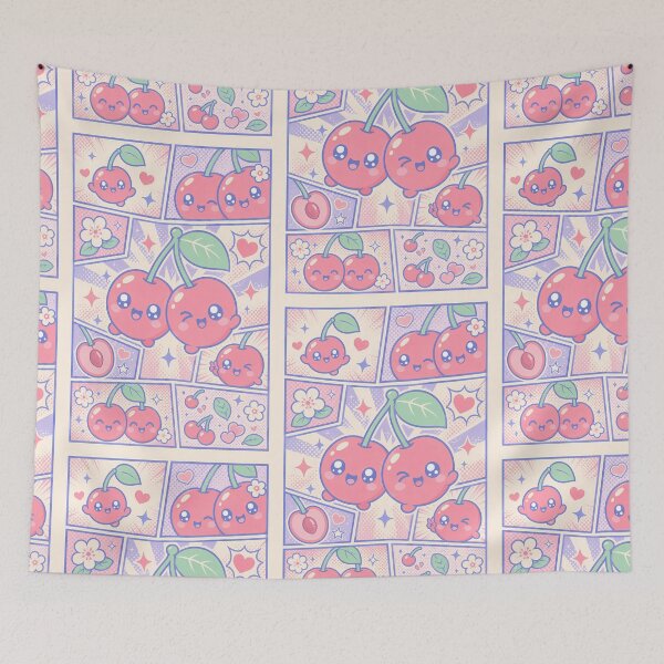 Item preview, Kawaii Cherry Pop Panels designed and sold by Gift Phrase Studio.