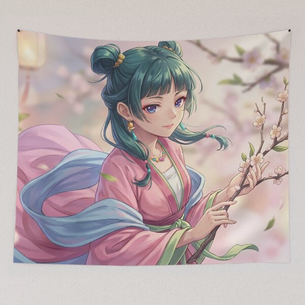 Item preview, Apothecary Girl // Anime Illustration - Cherry Blossom Spring Anime Art designed and sold by Astraphyllia.