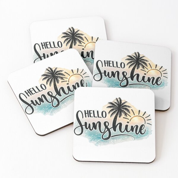 Item preview, Hello Sunshine Tropical Beach Vibes Design designed and sold by INKRebelGraphic.