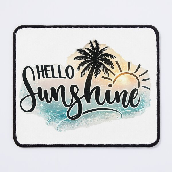 Item preview, Hello Sunshine Tropical Beach Vibes Design designed and sold by INKRebelGraphic.