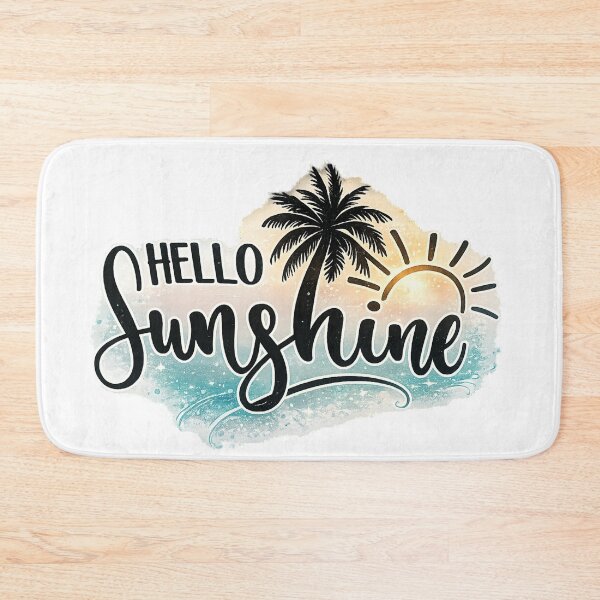 Item preview, Hello Sunshine Tropical Beach Vibes Design designed and sold by INKRebelGraphic.