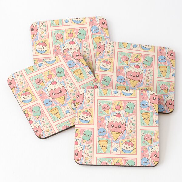 Item preview, Kawaii Ice Cream Pop Panels designed and sold by Magmashup.