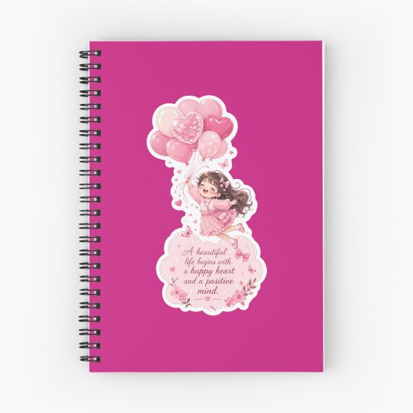 Item preview, Cute Chibi Girl with Pink Balloons Positive Quote Sticker designed and sold by KeerthiCuteFind.