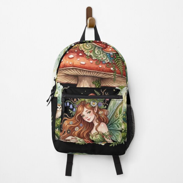 Item preview, Enchanted Toadstool Fairy Haven – Whimsical Woodland Watercolor Fantasy Art designed and sold by Dream Bloom Gallery.