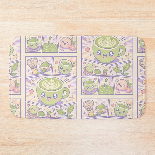 Item preview, Kawaii Matcha Pop Panels designed and sold by Gift Phrase Studio.