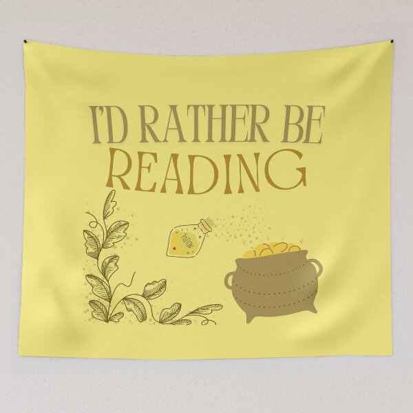 Item preview, I'd Rather Be Reading - Yellow designed and sold by QuantumPhy.