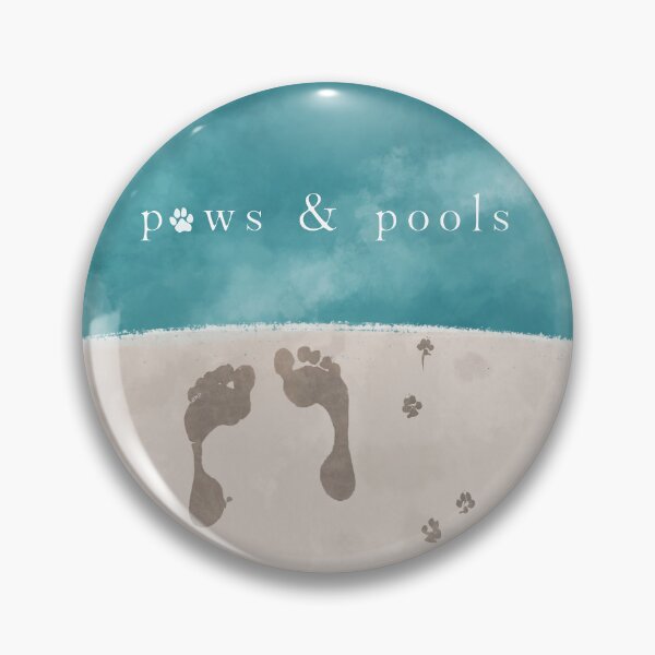 Item preview, Pool Side Footprints and Paw Prints designed and sold by zmp-art.