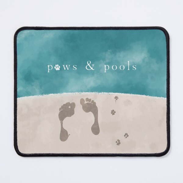 Item preview, Pool Side Footprints and Paw Prints designed and sold by zmp-art.