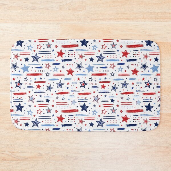 Item preview, Patriotic Star Brushstroke Pattern Phone Case For Mom | Americana Grunge Star Journal For Teachers | Red White And Blue Star Blanket For Grandma | Fourth Of July Star Tote Bag For Students designed and sold by VivaFy.