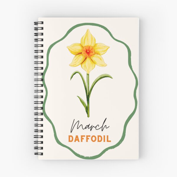 Item preview, March Daffodil Birth Month Flower Watercolor Design designed and sold by Wanderlust Wayward.