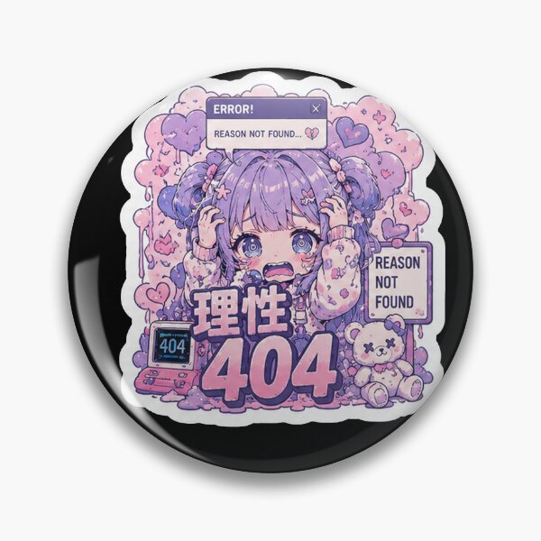 Artikelvorschau, Reason 404 (理性404) – Pastell Cyber Yami Kawaii Glitch Art entworfen und verkauft von Japan-kanji-ya.