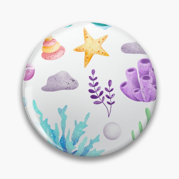 Item preview, Cute Watercolor Ocean Sea Life Clipart Sticker Sheet designed and sold by FestivityFinds.