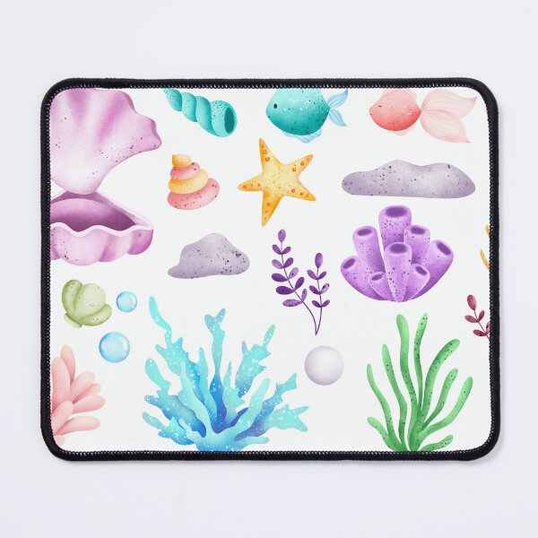 Item preview, Cute Watercolor Ocean Sea Life Clipart Sticker Sheet designed and sold by FestivityFinds.