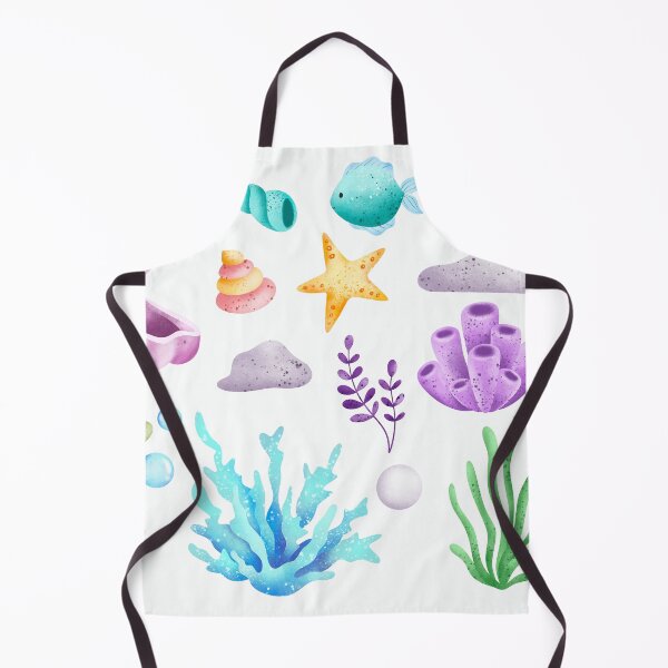 Item preview, Cute Watercolor Ocean Sea Life Clipart Sticker Sheet designed and sold by FestivityFinds.