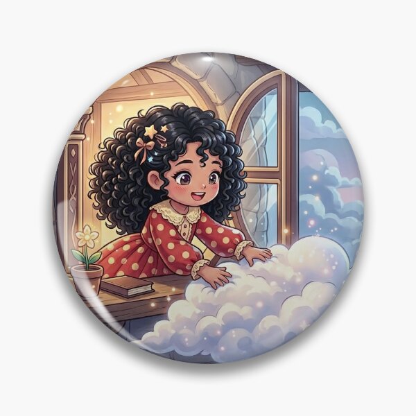 Item preview, Magical Girl Touching Floating Cloud designed and sold by Azurart2.