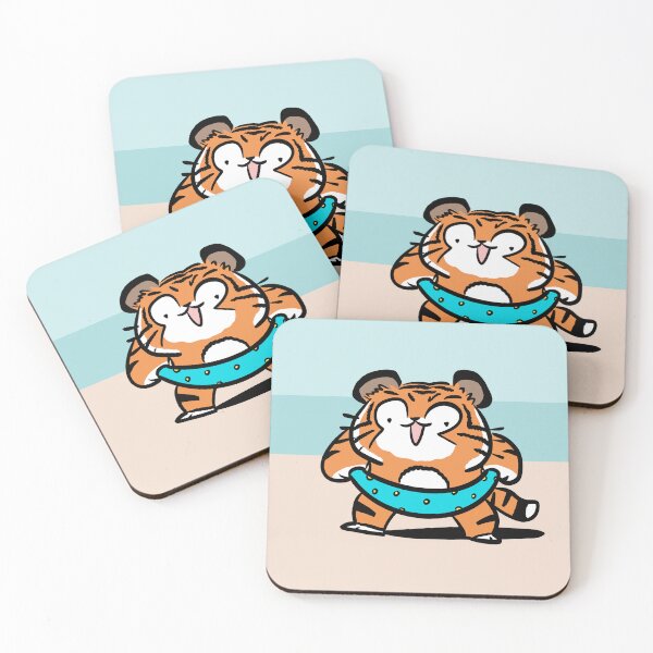 Item preview, Derpy Tiger Ready to Swim designed and sold by Eyes Full of Wonder.