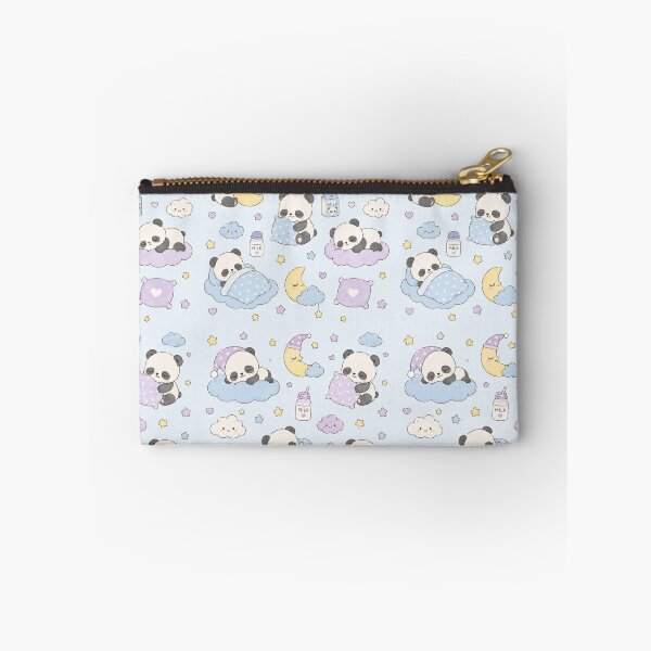 Item preview, Sleepy Panda Dream Clouds Kawaii Pattern designed and sold by Soft Berry Studio.