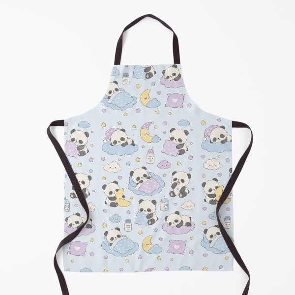 Item preview, Sleepy Panda Dream Clouds Kawaii Pattern designed and sold by Soft Berry Studio.