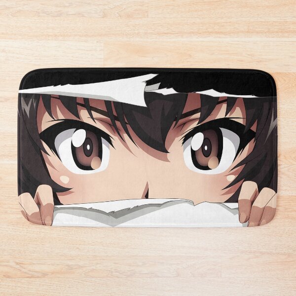 Item preview, Yukari Akiyama Girls Und Panzer Brown Eyes Peeker Torn Paper Close Up designed and sold by PMartistStudio.