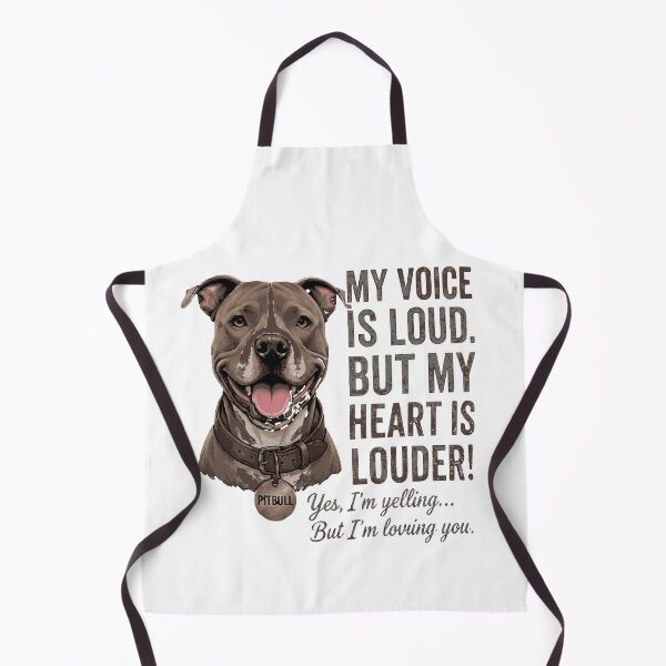 Item preview, My Voice Is Loud But My Heart Is Louder | Sweet Pitbull Dog Design designed and sold by Jen.Lou.