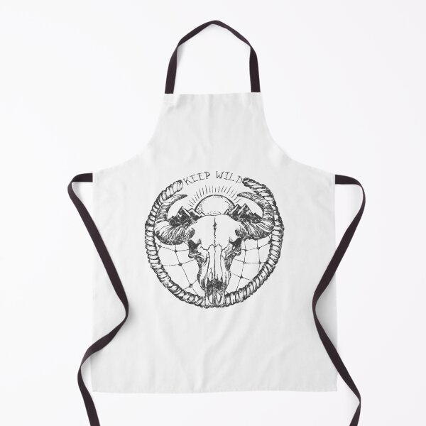 Item preview, Keep Wild Ram Skull Mountain Vintage Design designed and sold by The secret storage room.