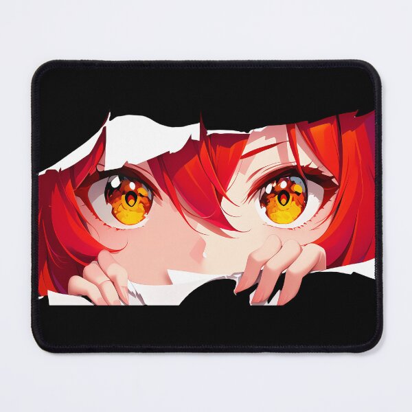 Item preview, Diluc Genshin Impact Golden Eyes Ripped Paper Peeker Closeup designed and sold by PMartistStudio.