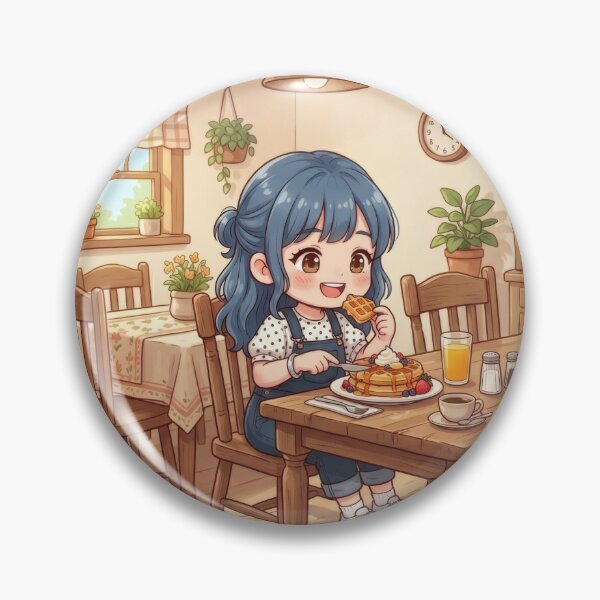 Item preview, Enjoying A Delicious Morning Breakfast designed and sold by Azurart2.