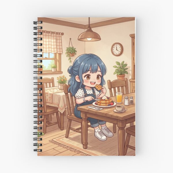 Item preview, Enjoying A Delicious Morning Breakfast designed and sold by Azurart2.