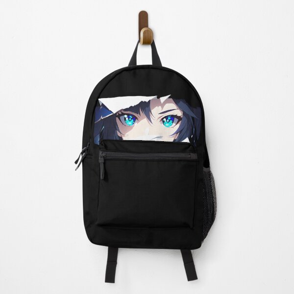 Item preview, Mona Genshin Impact Blue Eyes Torn Paper Peek Closeup designed and sold by PMartistStudio.