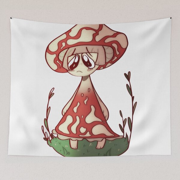 Item preview, Sad Mushroom Girl Cottagegoth Cute Goblincore designed and sold by Froggy-Jar.