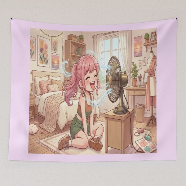 Item preview, Girl Enjoying Summer Breeze designed and sold by Azurart2.
