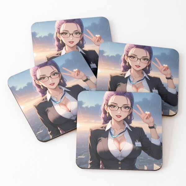 Item preview, Rumi KPop Demon Hunters Peace Sign Rainy Sunset Anime Girl designed and sold by riadjamai.