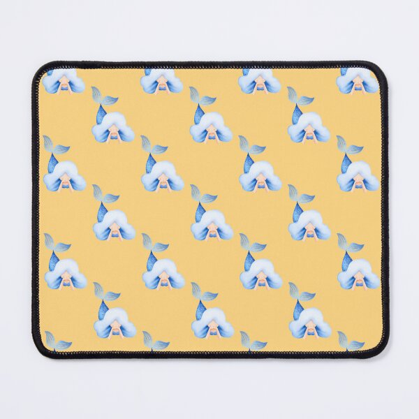 Item preview, Cute Pastel Yellow Blue Hair Mermaid Seamless Pattern designed and sold by FestivityFinds.