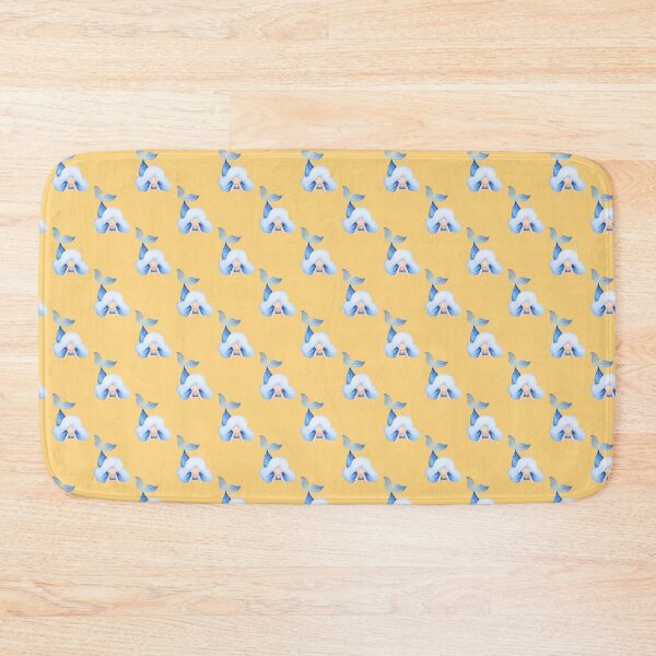 Item preview, Cute Pastel Yellow Blue Hair Mermaid Seamless Pattern designed and sold by FestivityFinds.
