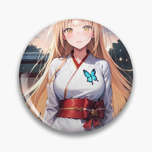 Item preview, Mahiru Shiina Angel Next Door Shrine Evening Butterfly designed and sold by riadjamai.
