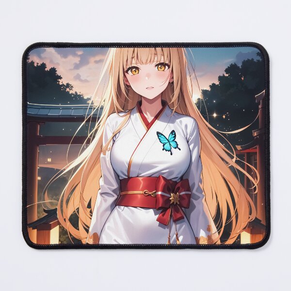 Item preview, Mahiru Shiina Angel Next Door Shrine Evening Butterfly designed and sold by riadjamai.