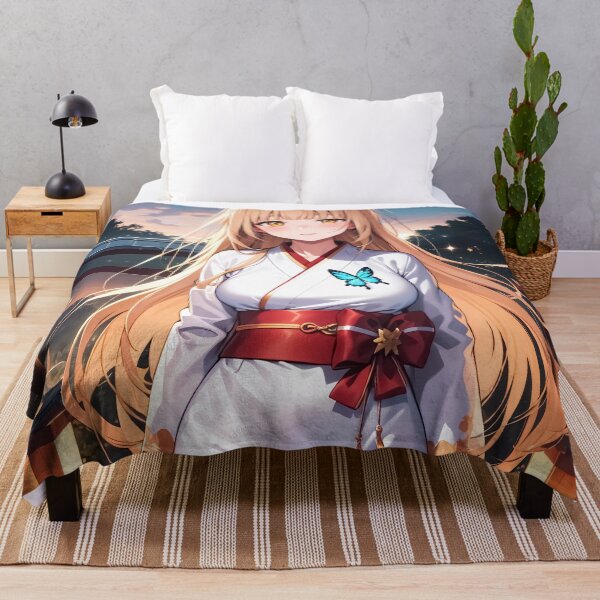 Item preview, Mahiru Shiina Angel Next Door Shrine Evening Butterfly designed and sold by riadjamai.
