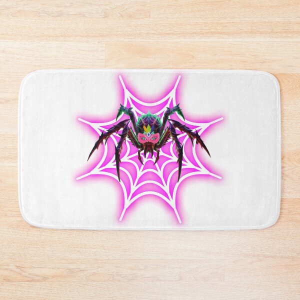 Item preview, Masquerade Spider on Neon Pink Web  - Funny Halloween Carnival Spider Design designed and sold by VibranPalette.