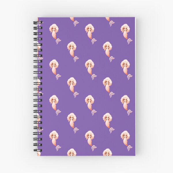 Item preview, Cute Coral Pink Mermaid Purple Seamless Pattern designed and sold by FestivityFinds.
