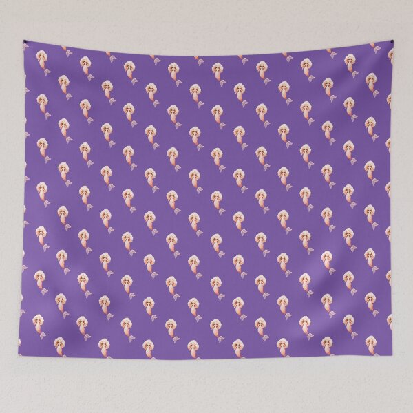 Item preview, Cute Coral Pink Mermaid Purple Seamless Pattern designed and sold by FestivityFinds.