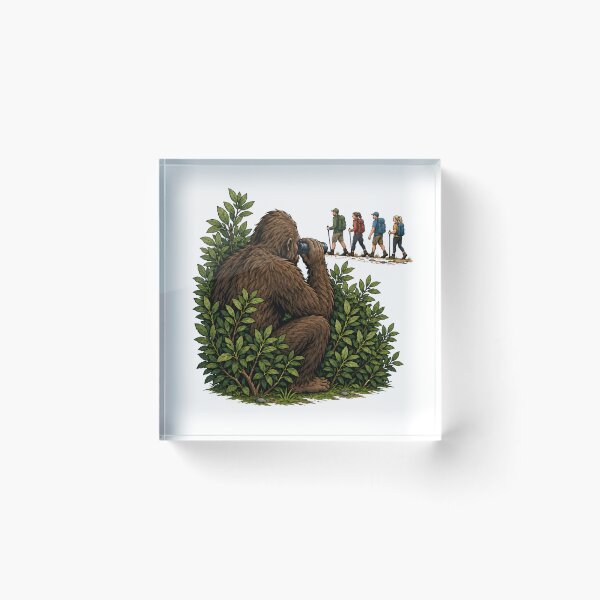 Item preview, Bigfoot Watching Hikers Woodland Cryptid Humor designed and sold by Artmares.